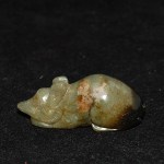 Antike feine Hetian Jade Maus